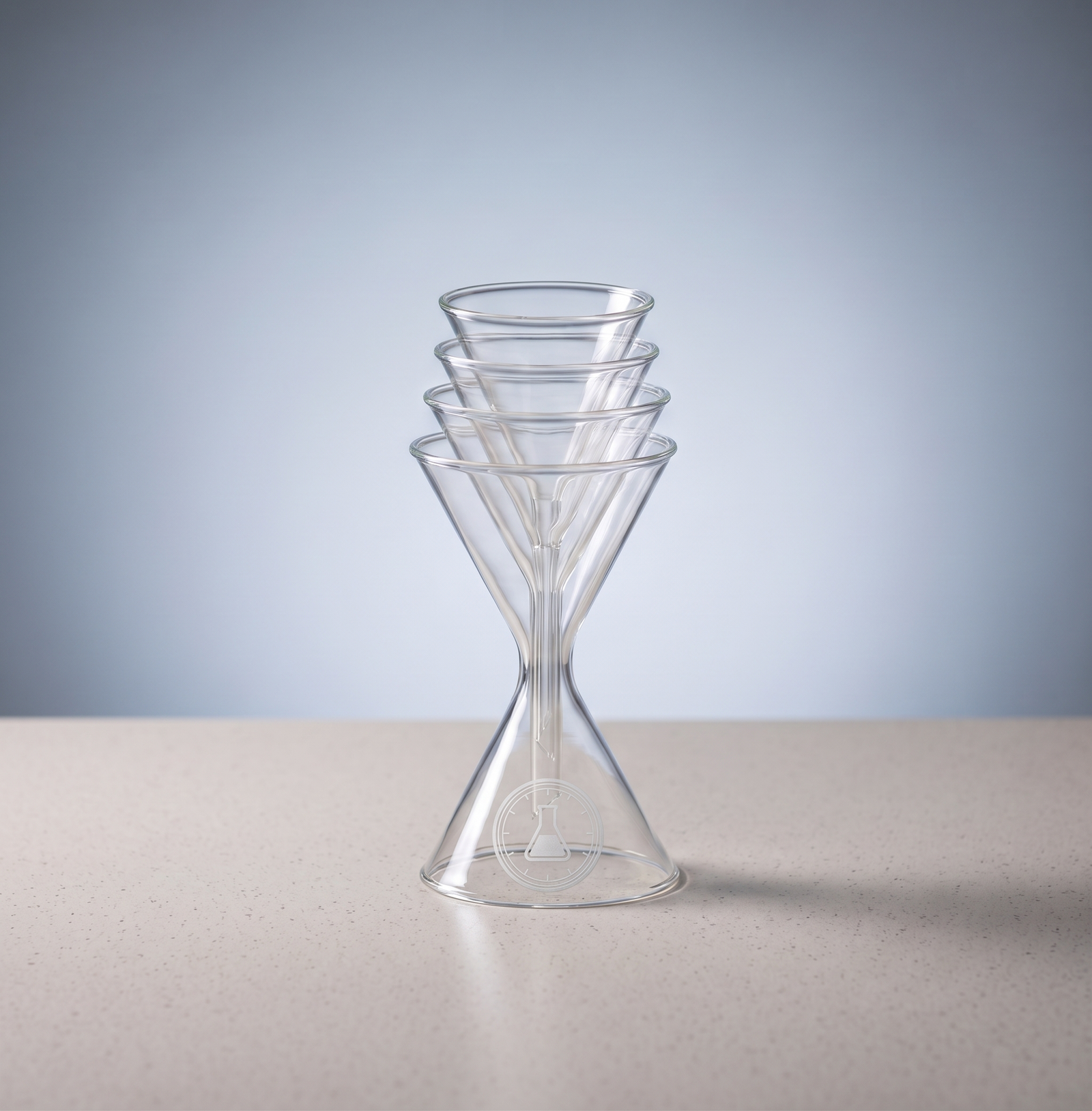 Glass Funnel Set, 5 Piece